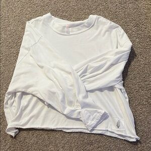 Free People White Long Sleeve Shirt